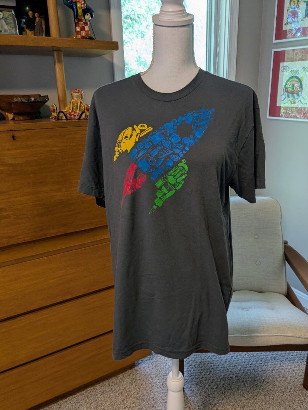 GOOGLE Google Go/Food Corporate Employee T-Shirt Mens Large L